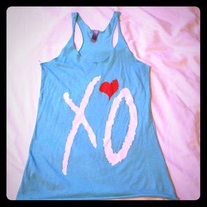 The weeknd xo racerback tanktop